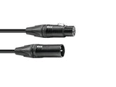 Psso Dmx Cable Xlr 3Pin 5M Bk Neutrik Black Connectors